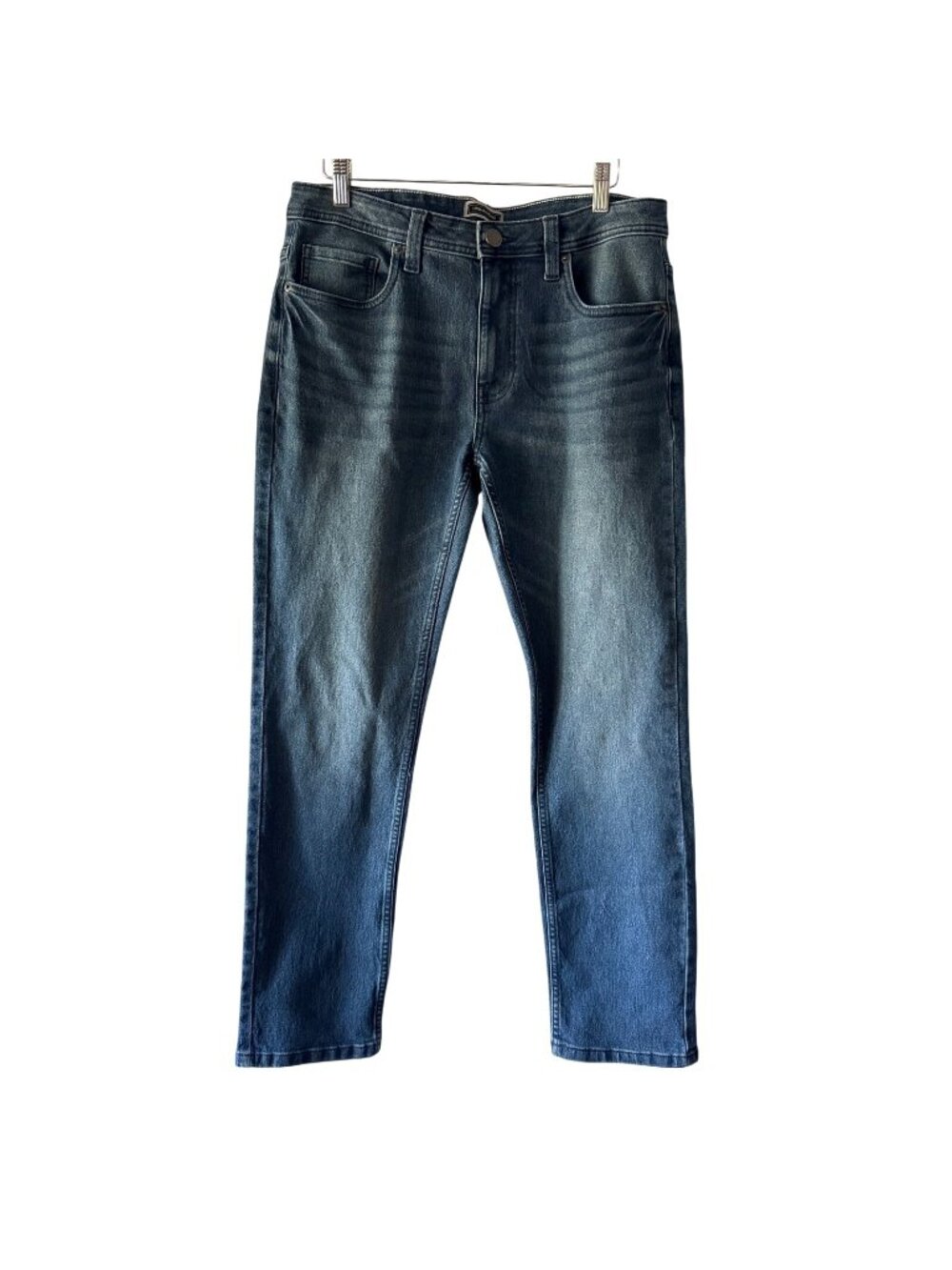 Urban Indigo Dark Wash Straight Leg Jeans Stretch Denim  - 33 x 30